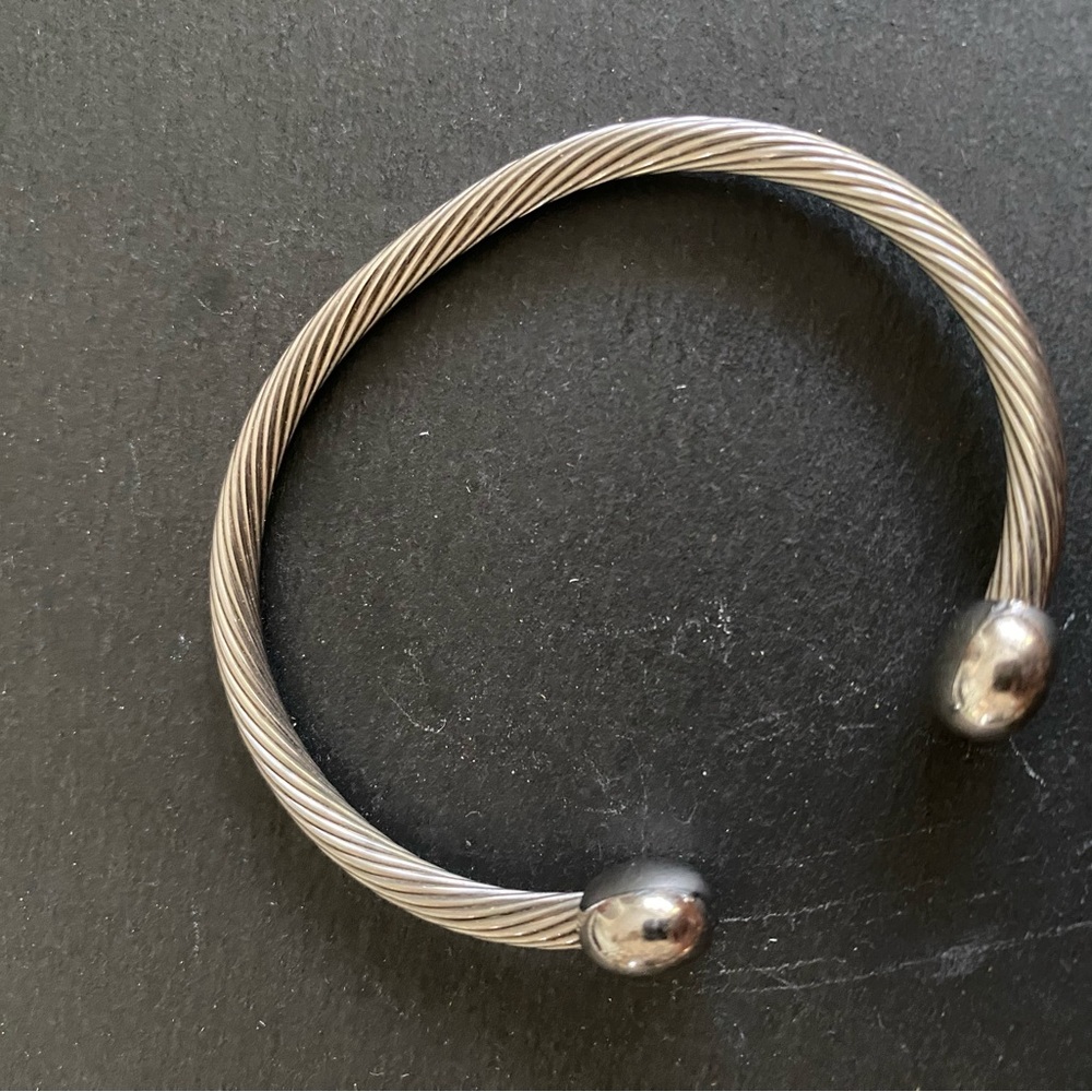 Silver Twisted Cable Bracelet